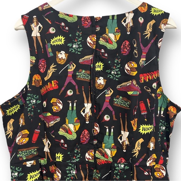 BNWT Dangerfield Womens Lies & Deception Dress Multicoloured Size 18 has pockets - Picture 7 of 8